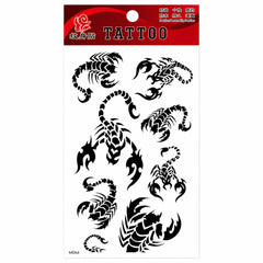 Tatuaj Temporar Semipermanent Scorpion Tribal – 18 cm, Rezistent la Apă