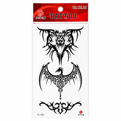 Tatuaj Temporar Semipermanent Tribal Dragon și Simboluri Gotice – 18 cm, Rezistent la Apă