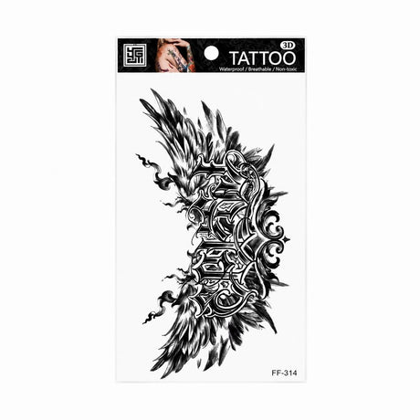 Tatuaj Temporar Semipermanent Tribal Gothic – 18 cm, Rezistent la Apă