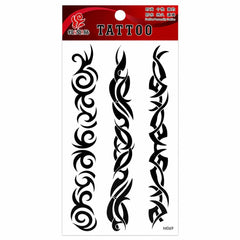 Tatuaj Temporar Semipermanent Tribal Negru – 18 cm, Rezistent la Apă