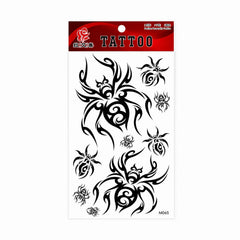 Tatuaj Temporar Semipermanent Tribal Păianjeni 3D – 18 cm, Rezistent la Apă