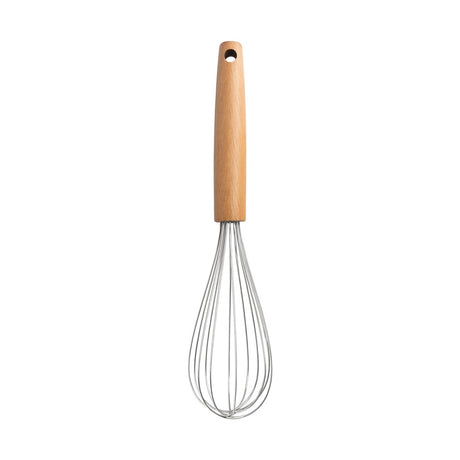 Tel de bucatarie din inox cu maner din lemn , Mixer manual rezistent