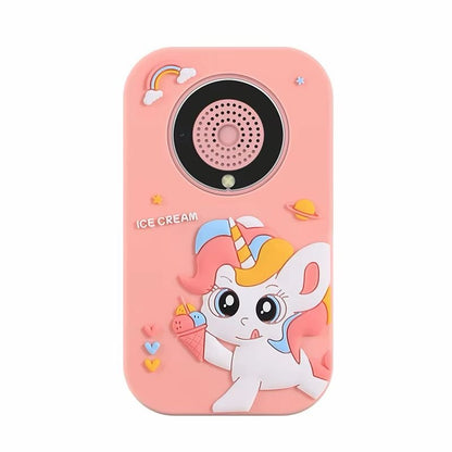 Telefon copii model unicorn roz cu camera jocuri muzica si ecran color