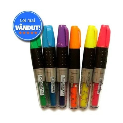 Text Marker Tenfon cerneala lichida Galben - evidentiator profesional pentru scris si studiu,