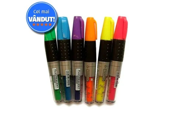 Text Marker Tenfon pe baza de cerneala - evidentiator pentru birou, scoala si uz general,