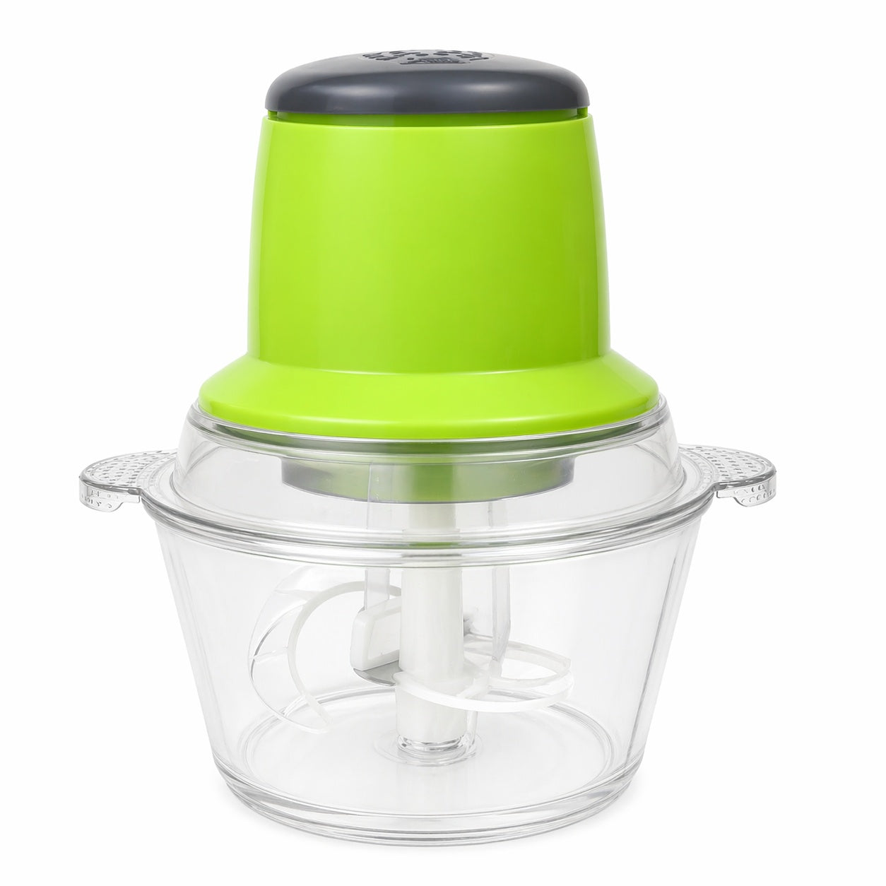 Tocator legume electric 23.5x18 cm, bol transparent, lame inox, multifunctional, verde