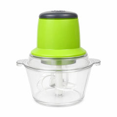 Tocator legume electric 23.5x18 cm, bol transparent, lame inox, multifunctional, verde