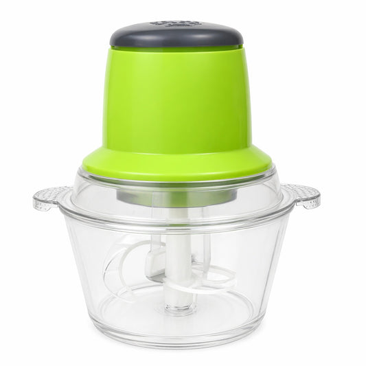Tocator legume electric 23.5x18 cm, bol transparent, lame inox, multifunctional, verde