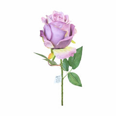 Trandafir artificial mov purpuriu calitate superioara 50 cm diametru floare 7 cm