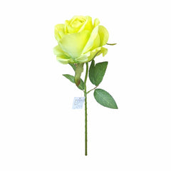 Trandafir artificial verde crud calitate superioara 50 cm diametru floare 7 cm