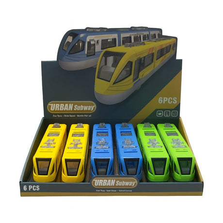 Tren electric cu baterii Urban Subway, 30 cm, lumini si sunete, 6 modele