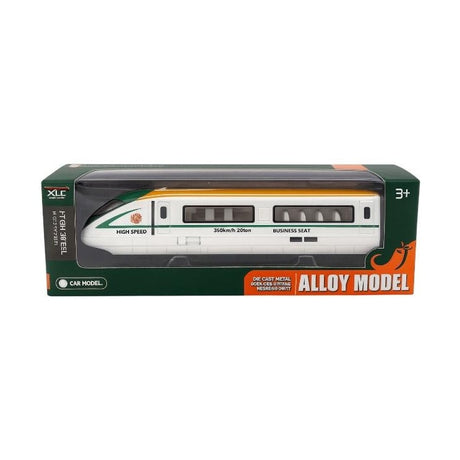 Tren Jucarie Metalic Die-Cast High Speed Galben , Scara Model XLC Business Geat 3+