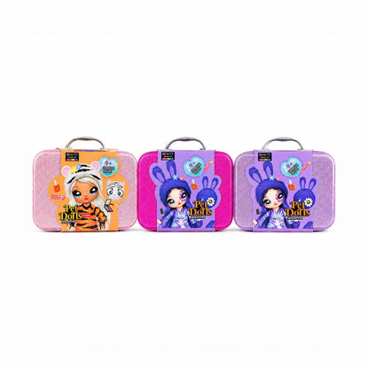 Trusă de Machiaj pentru Copii cu 9+ Surprize, Beauty Make-Up Pet Dolls, Valiză Glitter, Culoare Aleatorie