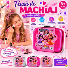 Trusă de Machiaj pentru Fetițe în Gentuță cu Accesorii, 3+ Ani – Model Aleatoriu