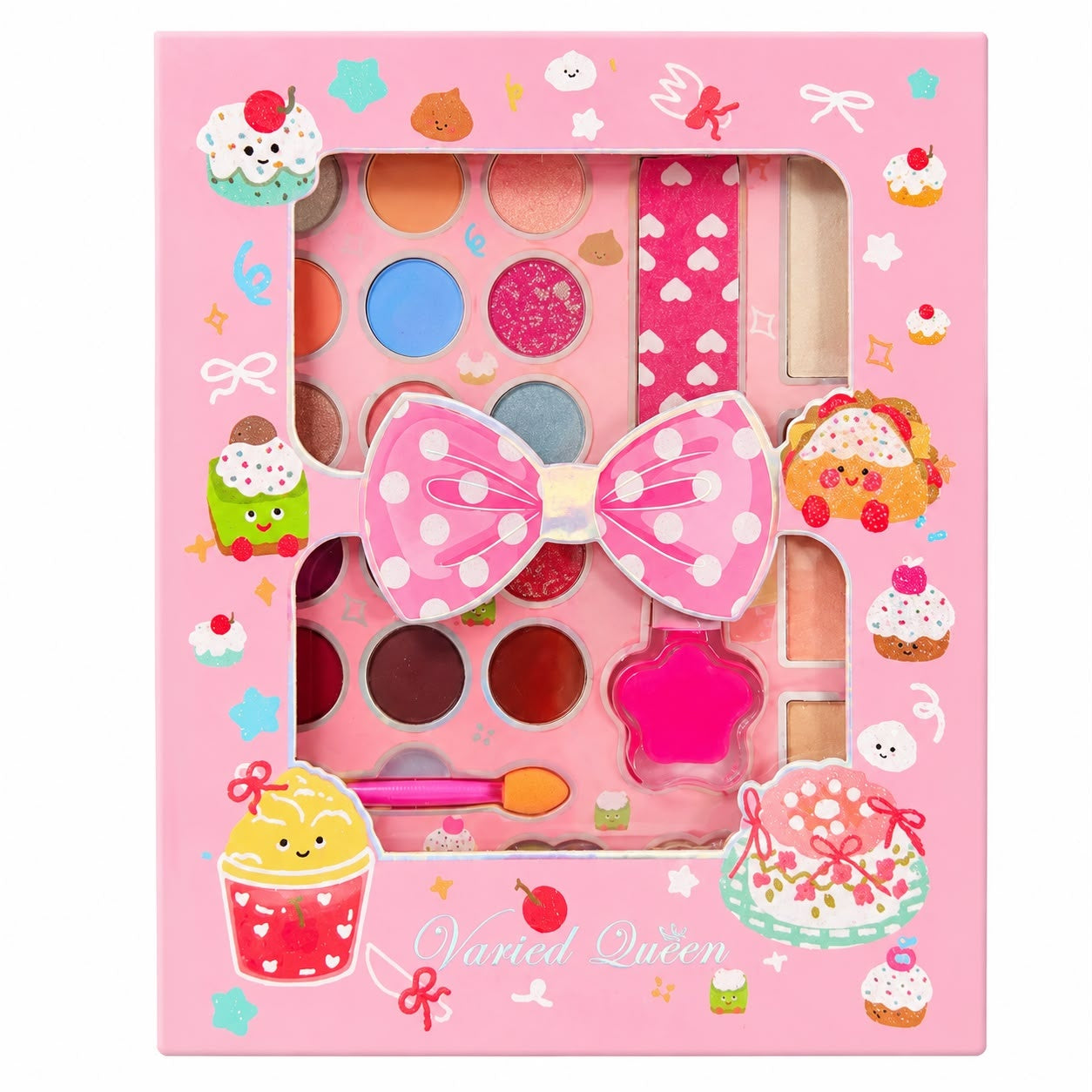 Trusă Machiaj pentru Copii Profesional Makeup – Set Cosmetice pentru Fetițe, Paletă Farduri