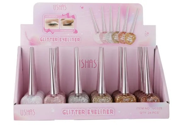 Tus de Ochi cu Sclipici USHAS Glitter Eyeliner 12g , Stralucire Intensa pentru un Look Glamour
