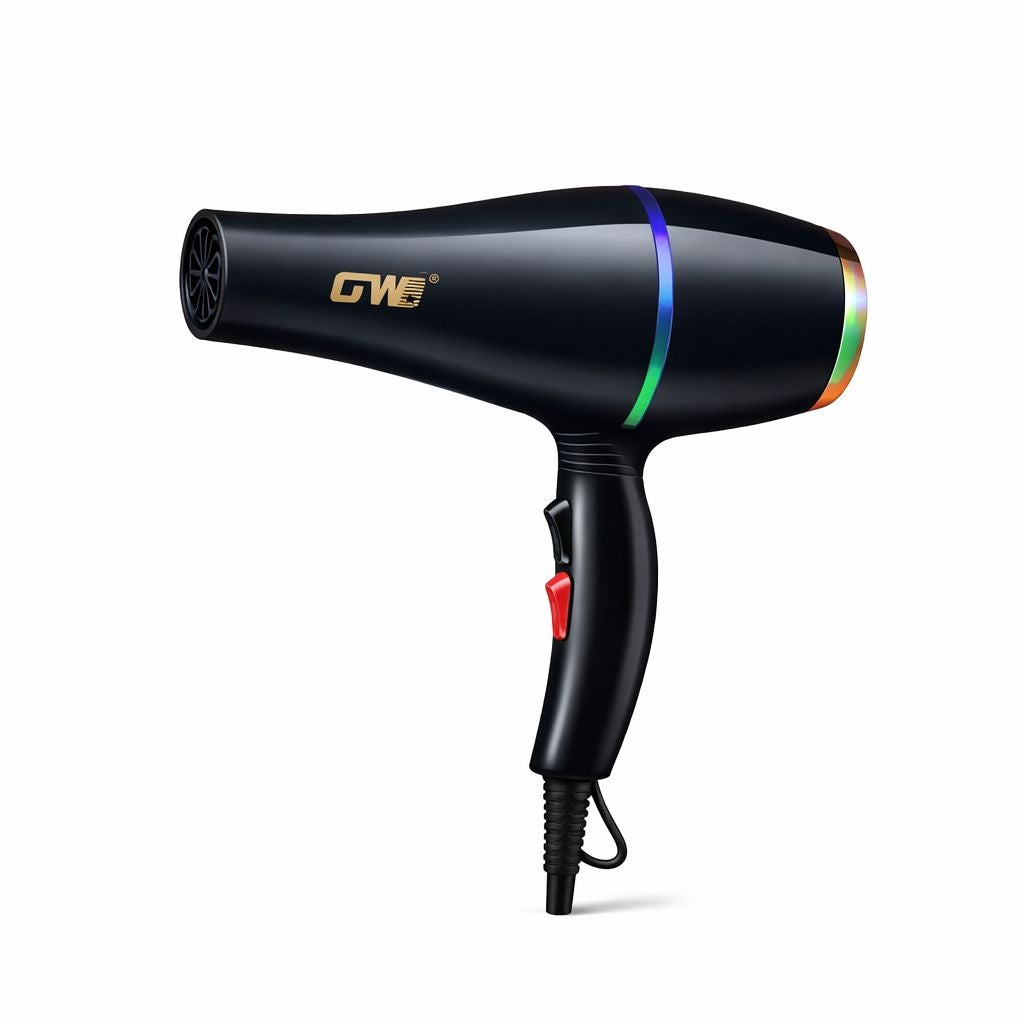 Uscător de Păr Profesional TW, Plastic, 1300W, 2 Viteze, Culoare Negru