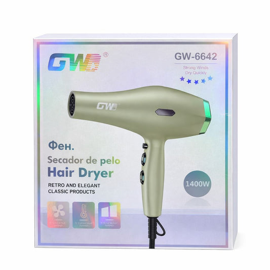 Uscător profesional de păr GW-6642, 1400W, Crem cu accente arămii