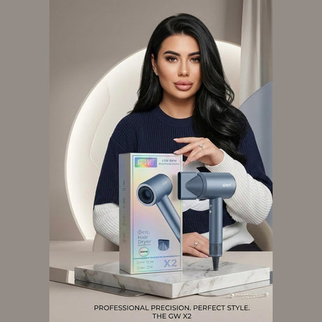 Uscător profesional de păr GW X2, 3000W, albastru
