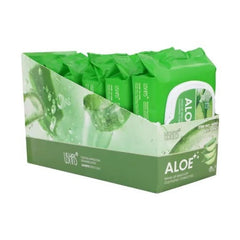 USHAS Aloe Vera Make-Up Remover Cleansing Towelettes , servetele Demachiante cu Aloe Vera pentru Curatare Delicata, 30 Bucati