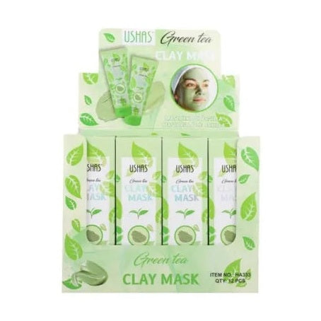 USHAS Green Tea Clay Mask , Masca cu Argila si Ceai Verde pentru Curatare Profunda si Revitalizarea Pielii, 80g