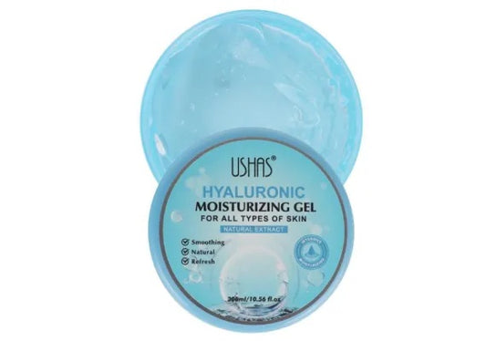 USHAS Hyaluronic Moisturizing Gel , Gel Hidratant cu Acid Hialuronic pentru Toate Tipurile de Ten, 300ml