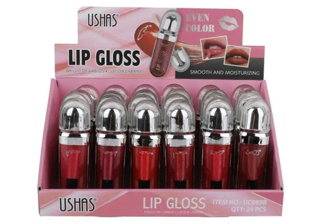 USHAS Lip Gloss Even Color Smooth and Moisturizing , Gloss cu Culoare Uniforma, Hidratare si Textura Catifelata, 5.9g