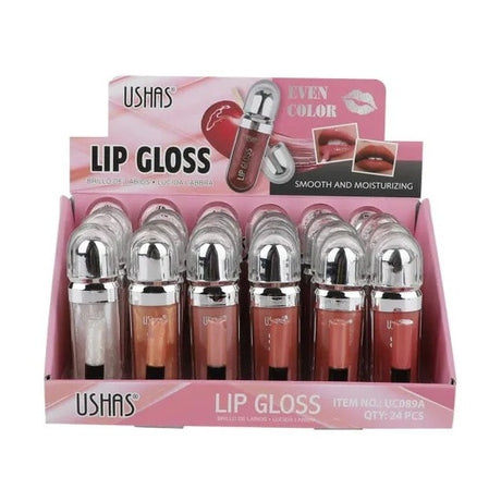 USHAS Lip Gloss Even Color Smooth and Moisturizing , Gloss cu Culoare Uniforma, Hidratare si Textura Catifelata, 5.9g