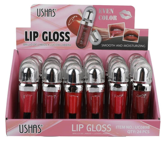 USHAS Lip Gloss Even Color Smooth and Moisturizing , Gloss cu Culoare Uniforma, Hidratare si Textura Catifelata, 5.9g