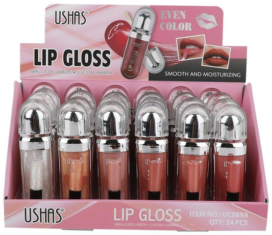 USHAS Lip Gloss Even Color Smooth and Moisturizing , Gloss cu Culoare Uniforma, Hidratare si Textura Catifelata, 5.9g