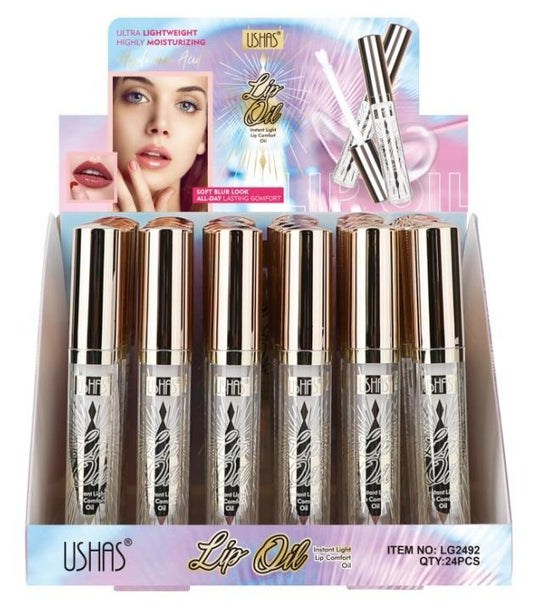 USHAS Lip Oil Hyaluronic Acid , Ulei pentru Buze cu Acid Hialuronic pentru Hidratare si Revitalizare, 2g