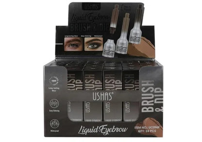 USHAS Liquid Eyebrow Brush Dip , Lichid pentru Sprancene cu Pensula Preciza pentru Definire si Forma Perfecta, 1.5g