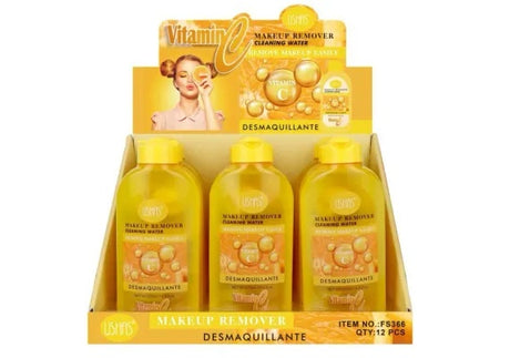 USHAS Make-Up Remover Cleansing Water Vitamin C , Demachiant cu Vitamina C pentru Curatare si Hidratare, 210ml