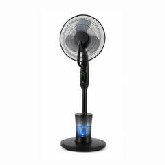 Ventilator cu Umidificator, Negru, 75W, 220V, 3 Viteze, Timer 7.5 Ore, Oscilație 70°