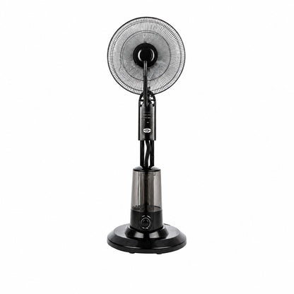 Ventilator cu Umidificator și Funcție de Răcire, Negru, 60 x 25.5 x 46 cm, 3 Viteze, 3 Lame, 220V