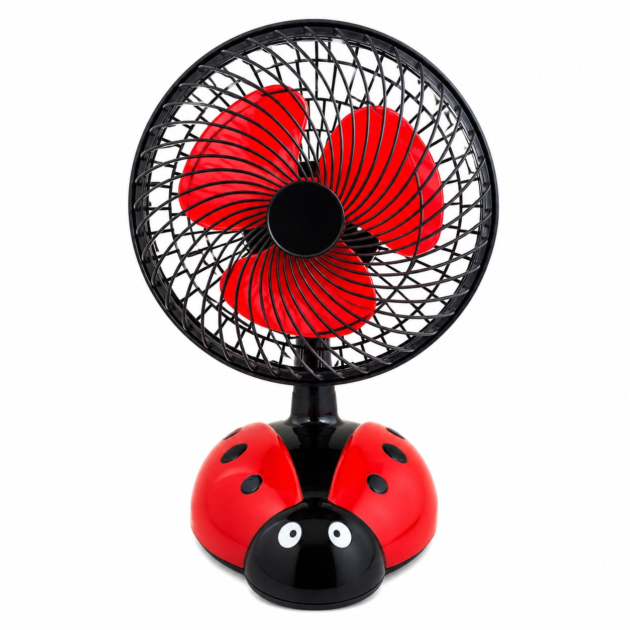 Ventilator de birou cu Buburuza 40 cm – Silențios, USB, Design Drăguț pentru Copii și Birou
