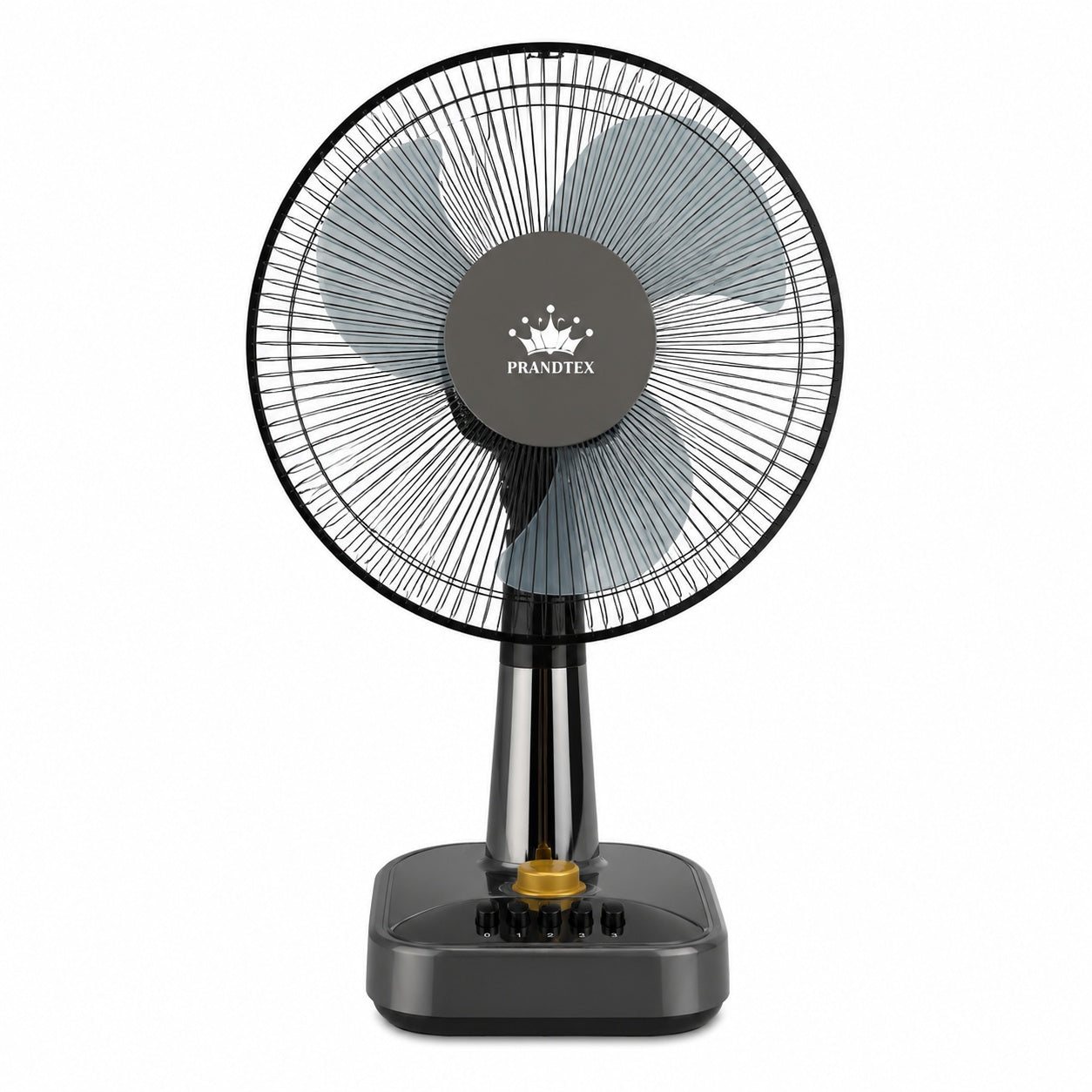 Ventilator de masa 16 inch 40cm, 3 viteze, oscilatie, silentios, 60W, gri