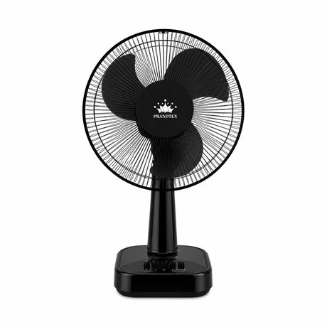 Ventilator de masa 16 inch 40cm, 3 viteze, oscilatie, silentios, 60W, Negru
