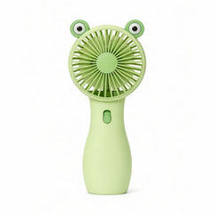 Ventilator portabil copii broscuta verde, reincarcabil USB, mini ventilator compact