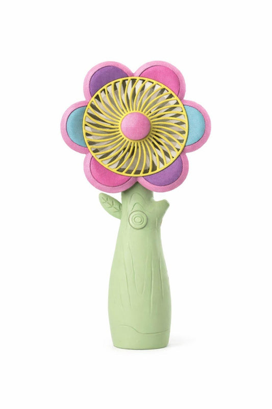 Ventilator portabil copii floare, reincarcabil USB, 3 viteze, design colorat