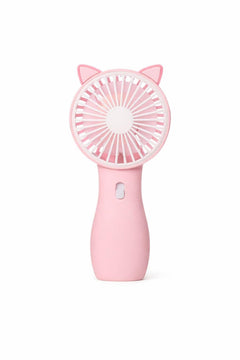 Ventilator portabil copii pisicuta roz, reincarcabil USB, mini ventilator compact