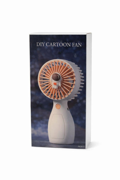 Ventilator portabil copii, reincarcabil USB, design compact, negru