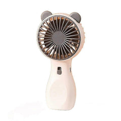 Ventilator portabil copii ursulet gri, reincarcabil USB, mini ventilator compact