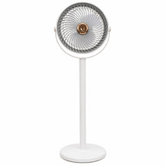 Ventilator vertical 80cm alb gri cu picior reglabil, 5 viteze, design modern