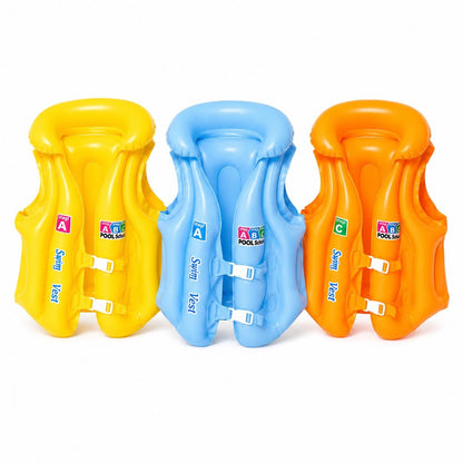 Vesta gonflabila inot copii 20–30 kg albastru, marime B, pentru piscina si mare