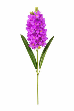 Zambila artificiala eleganta mov aprins, 31 flori si 9 boboci, 75 cm