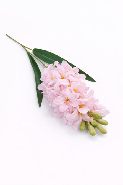 Zambila artificiala eleganta roz delicat, 31 flori si 9 boboci, 75 cm