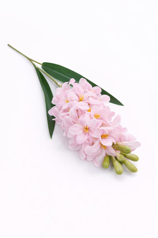 Zambila artificiala eleganta roz delicat, 31 flori si 9 boboci, 75 cm