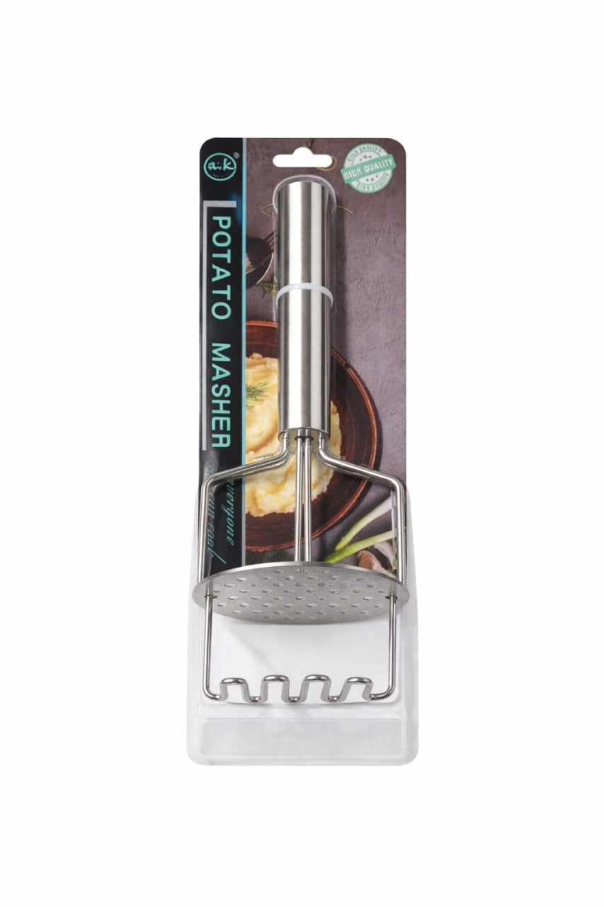 Zdrobitor de cartofi din oțel inoxidabil, argintiu, cu mâner ergonomic