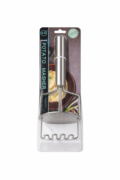 Zdrobitor de cartofi din oțel inoxidabil, argintiu, cu mâner ergonomic